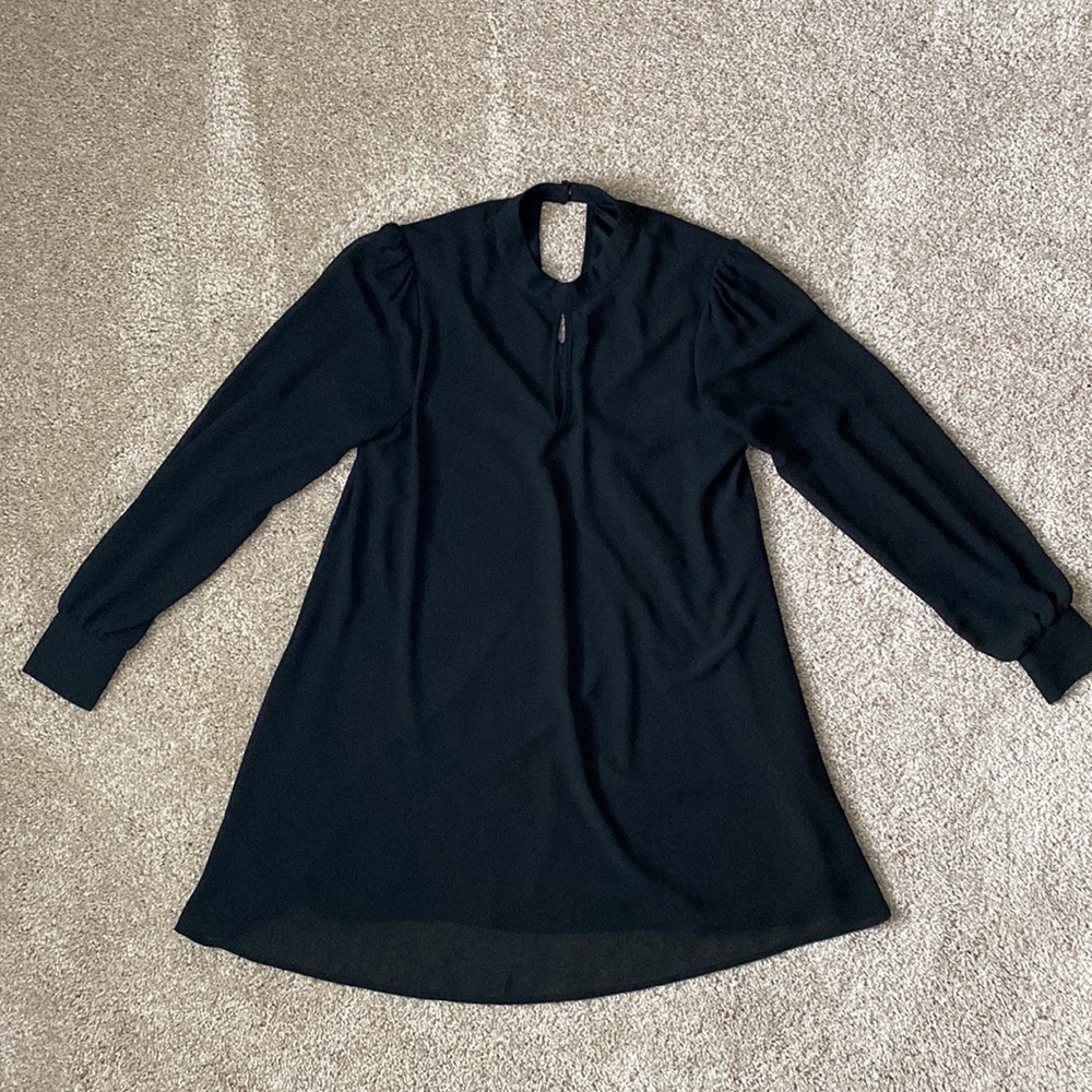 Windsor High Neck Keyhole Dress